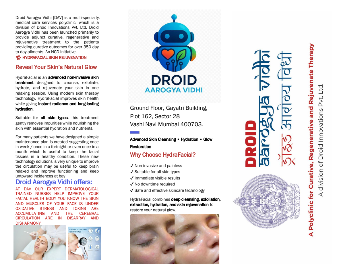 HydraFacial brochure preview