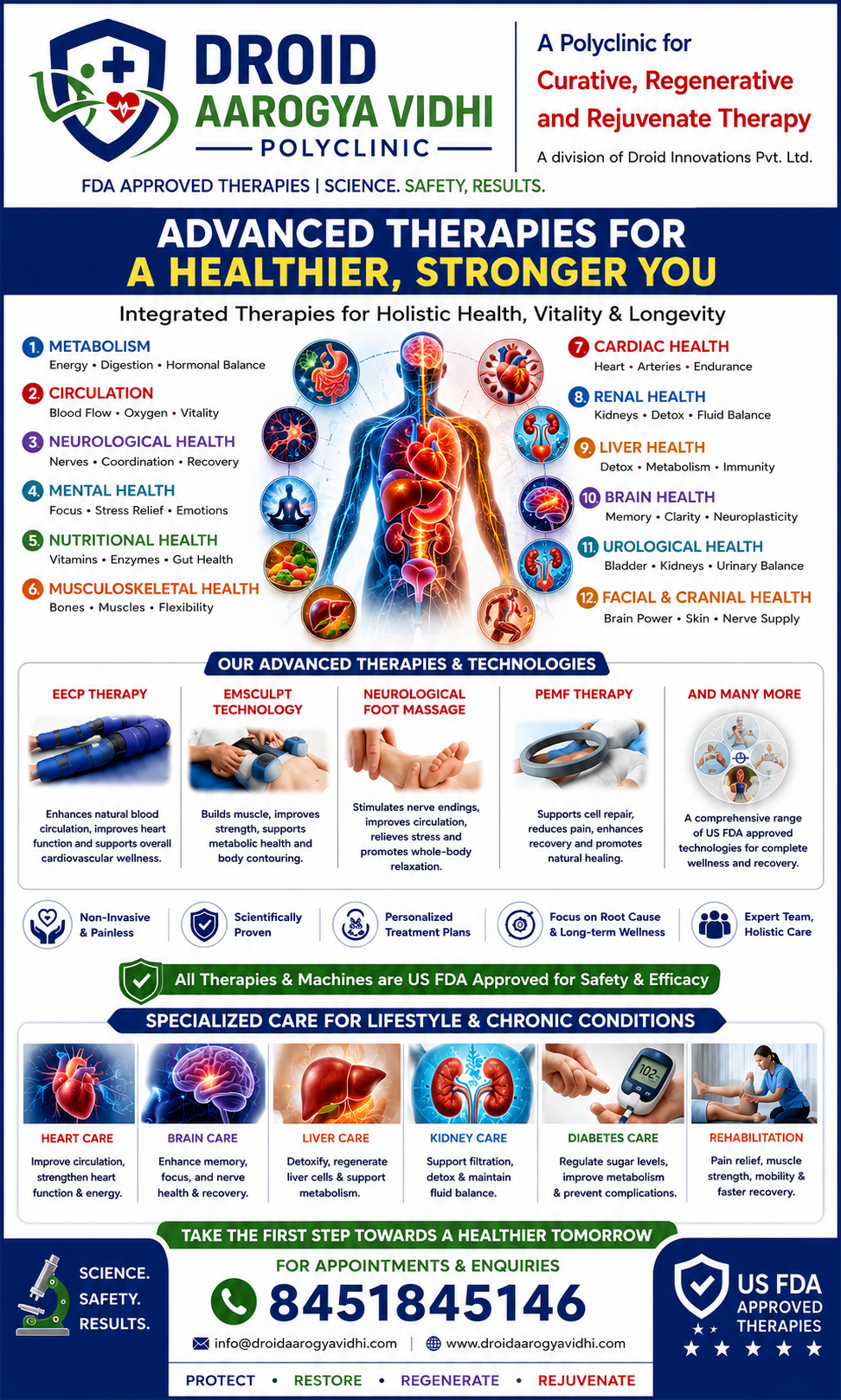 Advanced therapies for a healthier stronger you brochure